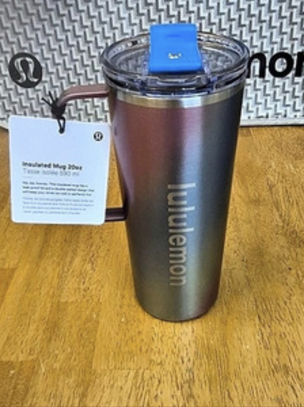 Lululemon Insulated Leakproof Mug 20oz Shine Candy Cloud Gradient